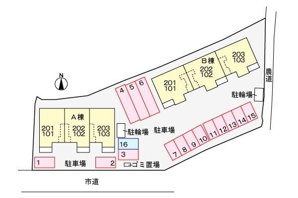 ユレナ24A 駐車場
