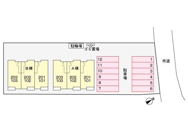 エスポア　A棟 駐車場