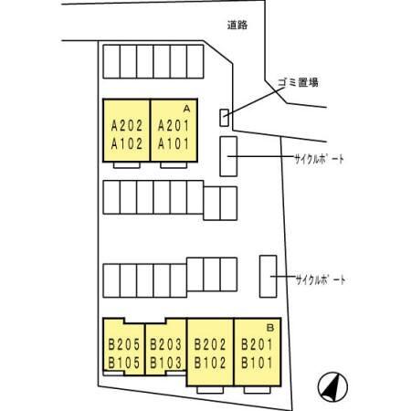 レゾナンツ　B棟 駐車場