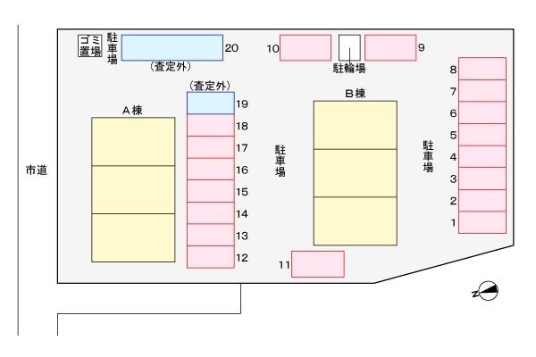 メゾン・ジェルメＢ 駐車場