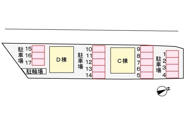 グランノーバＤ棟 駐車場