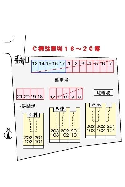 フォレストガーデン C 駐車場