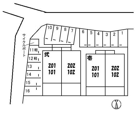 ラ・ヴィータ金岡西町　弐番館 駐車場