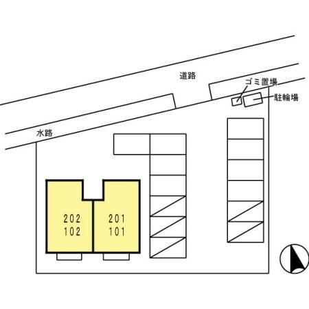 セジュール アサヒガワ 駐車場
