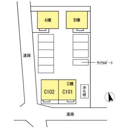 ルーチェA棟 駐車場