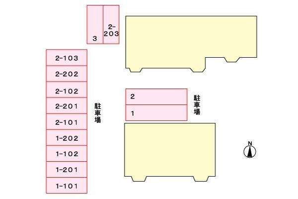 メイツクレストールB 駐車場