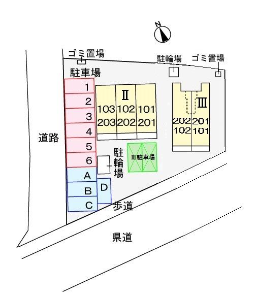 グリーンピュアⅡ 駐車場