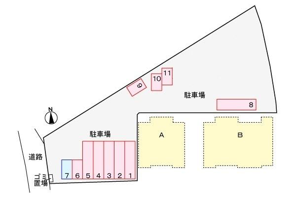 グラシオッソ A 駐車場