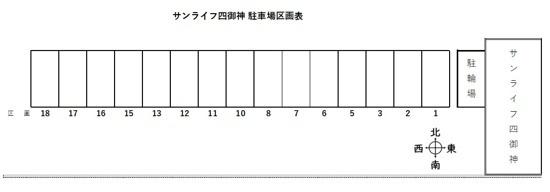 サンライフ四御神 駐車場