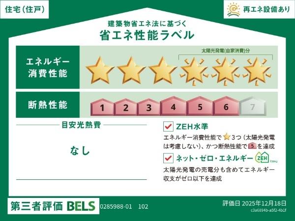 フェリスガーデン 省エネ性能表示ラベル