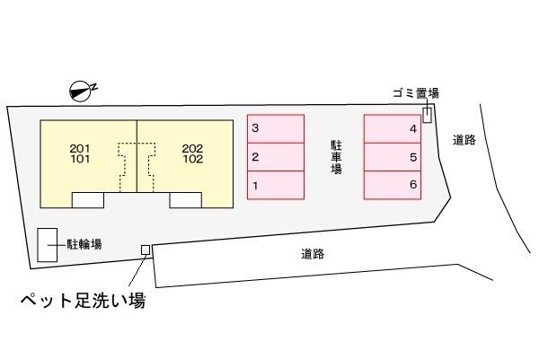 ヴィラ　コスモス 駐車場