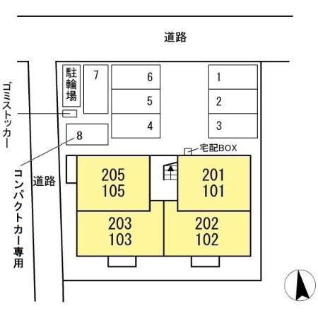 オリーブマンション 駐車場