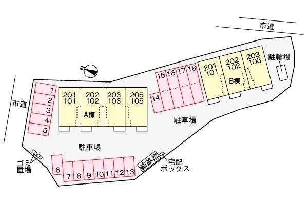 ロイヤルガーデン　フーアA 駐車場