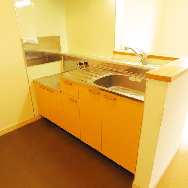 札幌市厚別区厚別町上野幌アパート キッチン