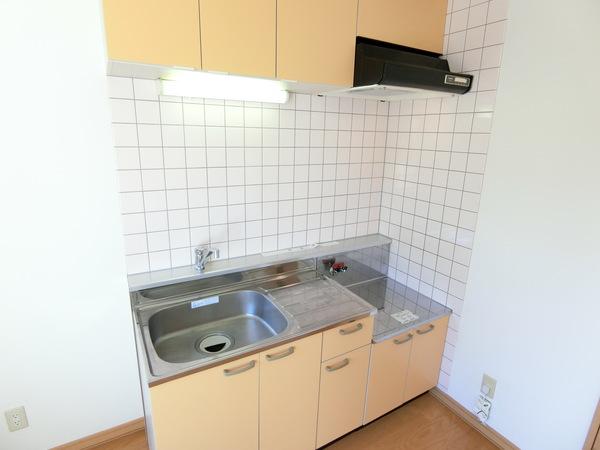 札幌市清田区北野二条アパート キッチン