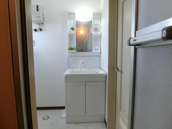 札幌市清田区真栄一条アパート 洗面