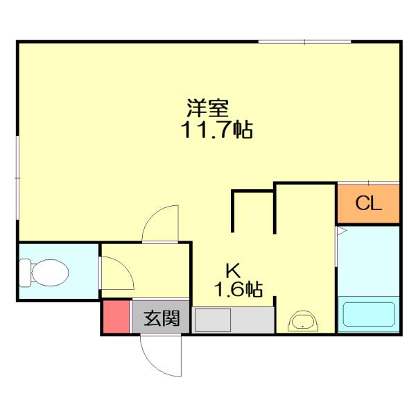 札幌市厚別区厚別中央二条マンション 間取り図画像