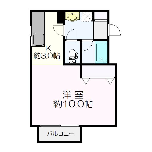 札幌市厚別区厚別南マンション 間取り図画像