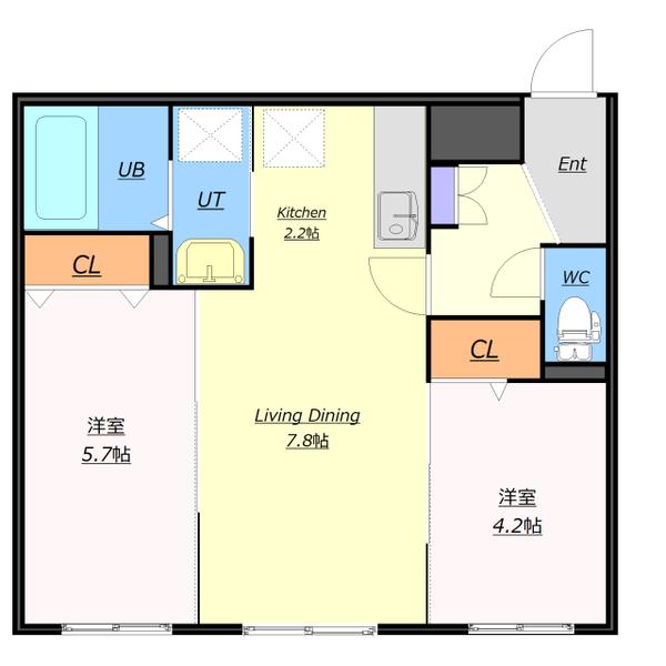 札幌市厚別区厚別中央三条マンション 間取り図画像