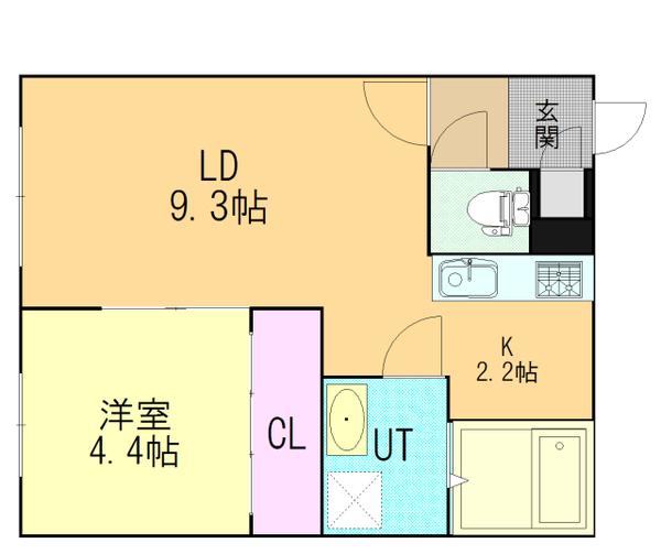 札幌市厚別区厚別中央三条マンション 間取り図画像