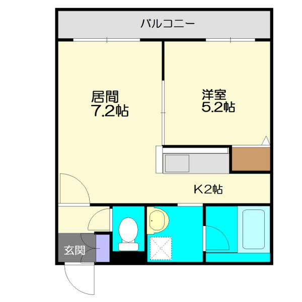 札幌市厚別区厚別中央五条マンション 間取り図画像