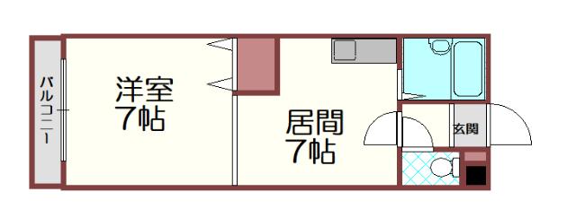 札幌市厚別区厚別中央四条マンション 間取り図画像