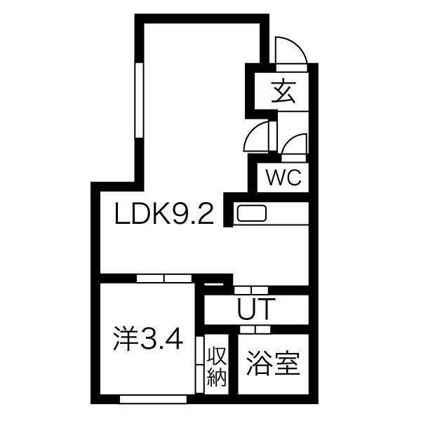 札幌市厚別区厚別中央五条マンション 間取り図画像