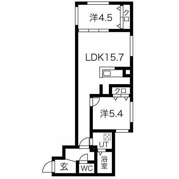 札幌市厚別区厚別南マンション 間取り図画像