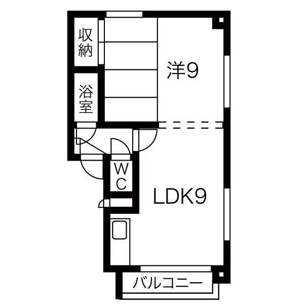 札幌市豊平区美園一条マンション 間取り図画像
