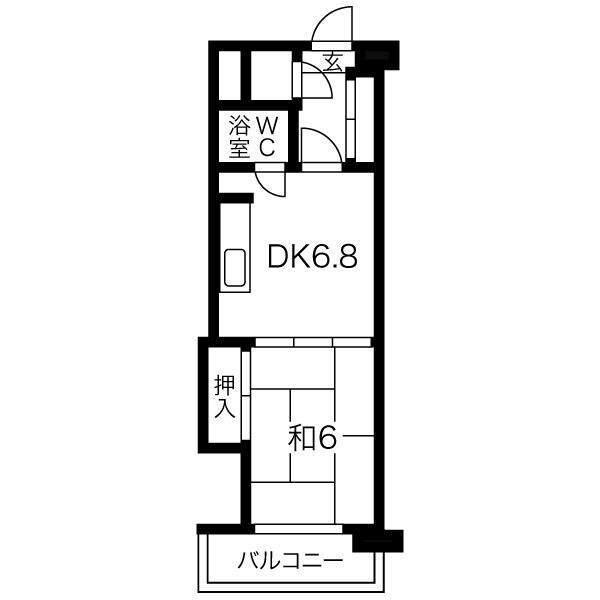 じょうてつドエル真駒内 間取り図画像