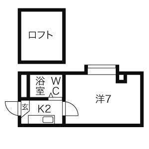 札幌市中央区南八条西マンション 間取り図画像