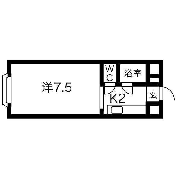 ハイデンスMM八軒 間取り図画像