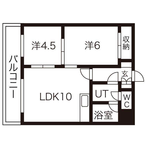 札幌市中央区南十三条西マンション 間取り図画像