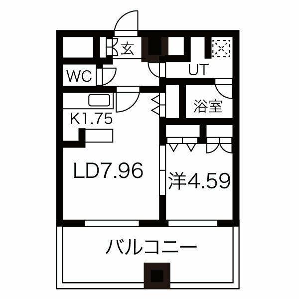 レガーロ美術館通 間取り図画像