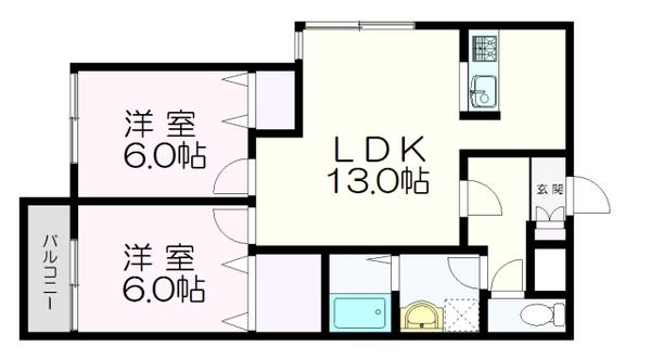 メゾンMT平岡 間取り図画像