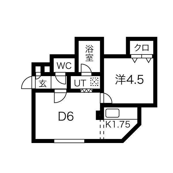 札幌市南区澄川五条アパート 間取り図画像