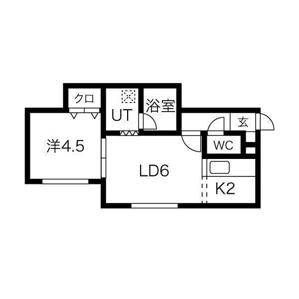 サークルⅠ澄川A 間取り図画像