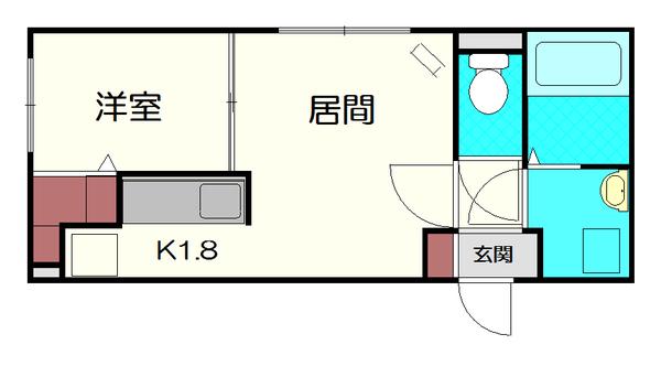 ヴィラキューブ新サッポロ 間取り図画像