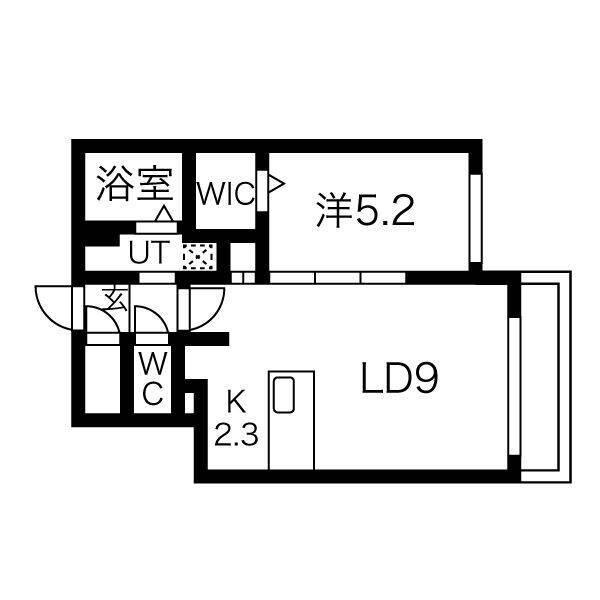 札幌市北区北二十二条西マンション 間取り図画像