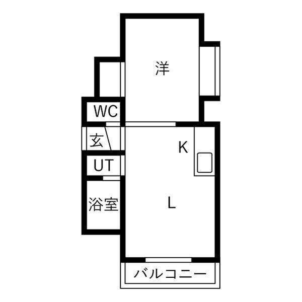 札幌市豊平区平岸五条マンション 間取り図画像