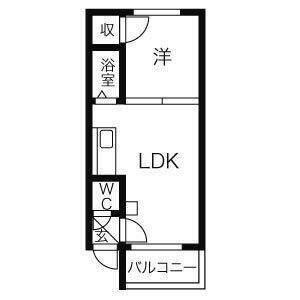 カサデューク平岸42 間取り図画像