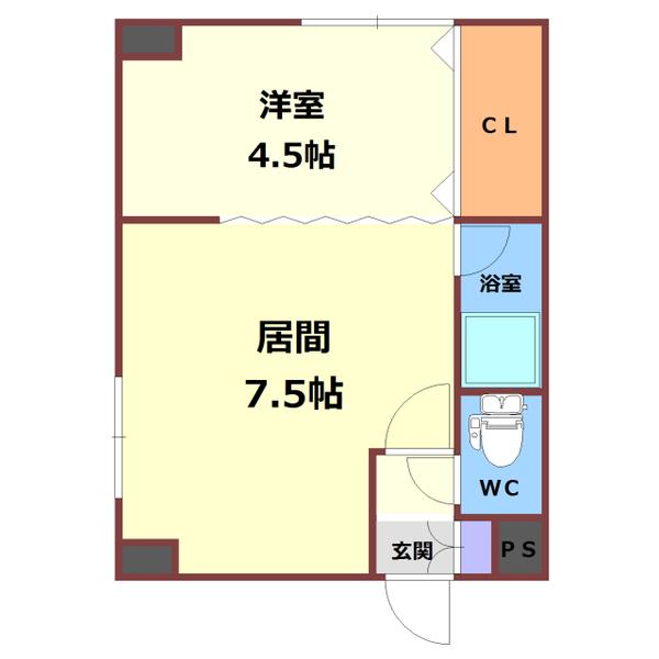 パークヒルズ新札幌 間取り図画像
