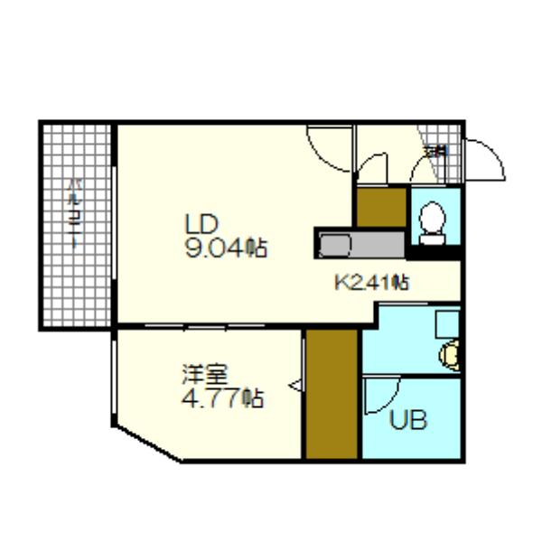 札幌市厚別区厚別中央四条マンション 間取り図画像
