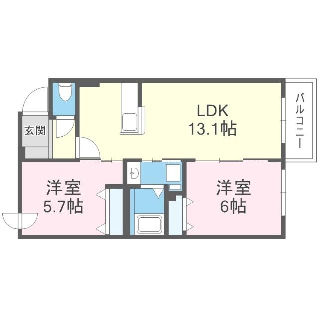 仮)厚別中央3-2MS 間取り図画像