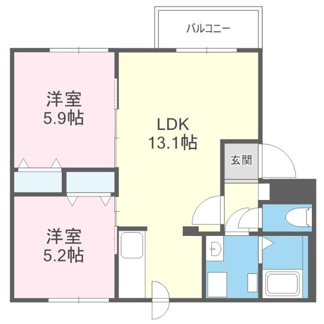 仮)厚別中央3-2MS 間取り図画像