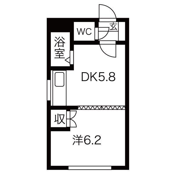 トロピカルハイツ南郷A・B 間取り図画像