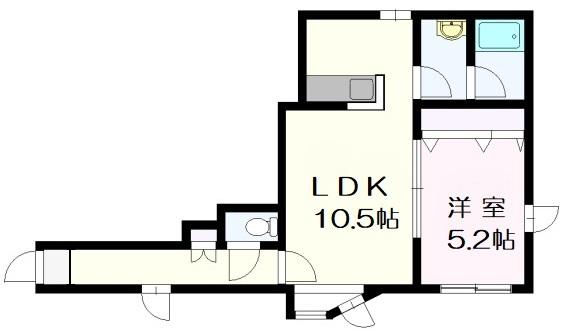 ボヌール厚別弐番館 間取り図画像
