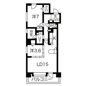 ラ・クラッセ札幌ステーションスクエア 間取り図画像