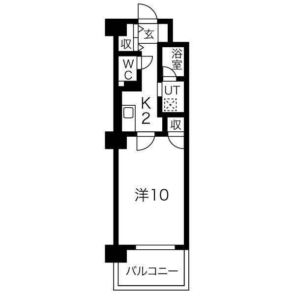 クレール北10条 間取り図画像