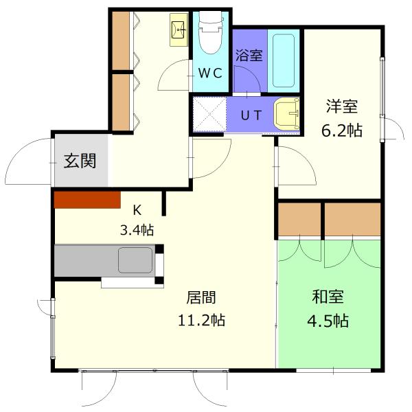 ハイツジンタ 間取り図画像